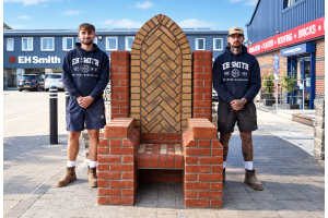 The TwinsBuild Brick Throne Comes to EH Smith Shirley