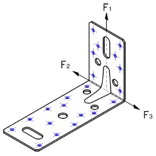 Expamet 150 x 90 x 63mm Heavy Duty Angle Bracket Galvanised