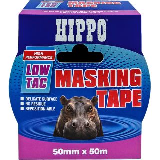Hippo 50m Low Tac Masking Tape