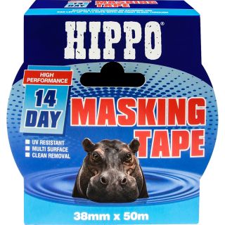 Hippo 50m 14 Day Masking Tape Blue