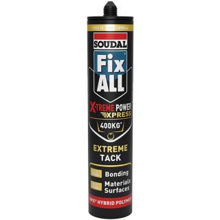 Soudal 290ml Fix ALL X-Treme Power Express Bonding Adhesive White