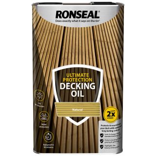 Ronseal 5Ltr Ultimate Protection Decking Oil Natural