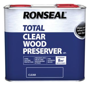 Ronseal Trade 2.5Ltr Total Wood Preserver Clear