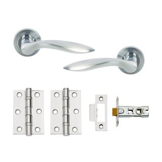 Dale Open Boxed Door Pack with Dual Finish Handles, 3 2BB Hinges & 63mm Latch