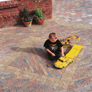Tobermore Tegula Sett Concrete Block Paving Golden 100 x 100 x 50mm 11.52m² Pack