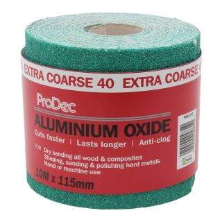 Rodo 40 Grit 10m Prodec Green Aluminium Oxide