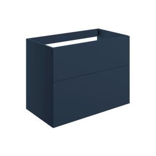 Claverdon 790mm Wall Hung 2 Drawer Basin Unit Only Matt Deep Blue