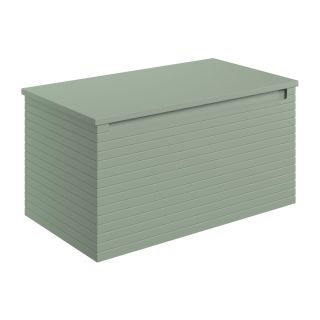 Heath 800mm Wall Hung 1 Drawer Basin Unit & Worktop Matt Willow Green