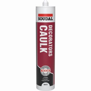 Soudal 290ml Trade Decorators Caulk White