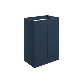 Claverdon 590mm Floor Standing 2 Door Basin Unit Only Matt Deep Blue