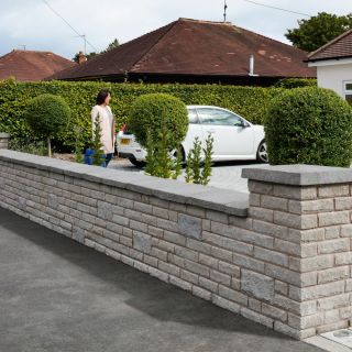 Marshalls Marshalite Pitched Walling Ash Multi 220 x 100 x 65mm