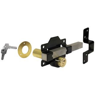 Perry Double Locking Long Throw Lock Black