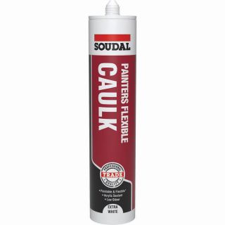 Soudal 290ml Trade Painters Flexible Caulk Extra White