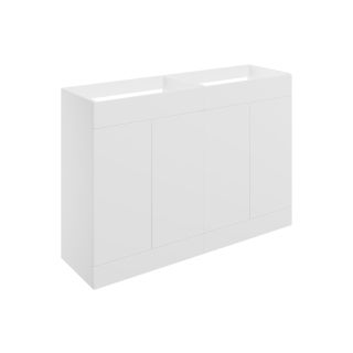 Claverdon 1180mm Floor Standing Basin Unit Only Matt White