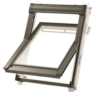 Keylite 780 x 980mm Centre Pivot Hi Therm Glazing Roof Window White Painted Pine PEFC