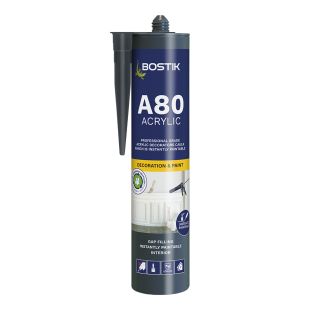 Bostik 310ml Pro Sealant A80 Instant Paintable Decorators Caulk White