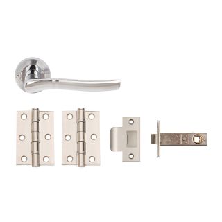 Dale Mode Privacy Boxed Door Pack with Dual Finish Handles, 3 2BB Hinges & 63mm Latch