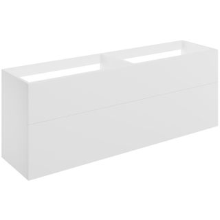 Claverdon 1180mm Wall Hung 4 Drawer Basin Unit Only Matt White