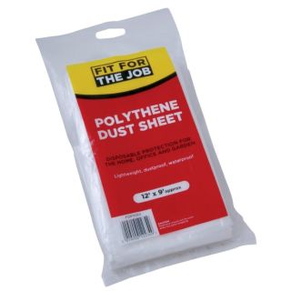 Rodo 3.7 x 2.7m Fit For The Job Polythene Dust Sheet