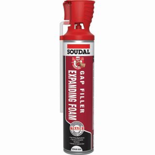 Soudal 600ml Trade Gap Filler Expanding Foam Hand Held Genius Gun