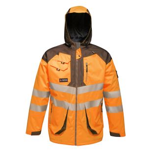 Regatta Hi Vis TT Parka Jacket Orange