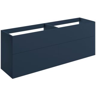 Claverdon 1180mm Wall Hung 4 Drawer Basin Unit Only Matt Deep Blue