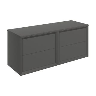 Avon 1200mm Wall Hung 4 Drawer Basin Unit Run & Top Matt Clay