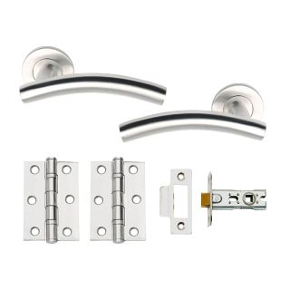 Dale Choice Boxed Door Pack with Dual Finish Handles, 3 2BB Hinges & 63mm Latch