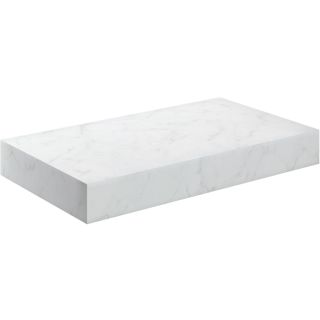 Stoneleigh 800mm Wall Hung Basin Shelf White Marble
