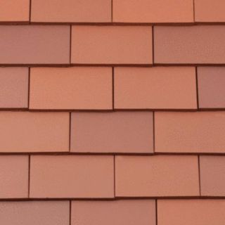 Redland 265 x 165mm 80 Clay Plain Nibbed Roof Tile Rosemary Red
