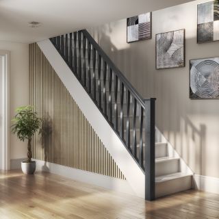 Acoustic Slat Wall Panel 2400 x 605 x 22mm Light Oak