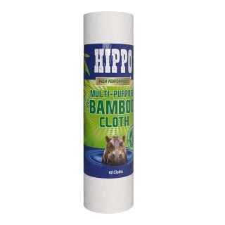 Hippo Multi Purpose Bamboo Cloth 60 Pack
