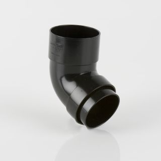 Brett Martin 68mm Round 112.5° Offset Downpipe Bend Black