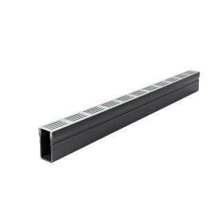 ACO 1000mm Threshold Drain Grating Aluminium Silver