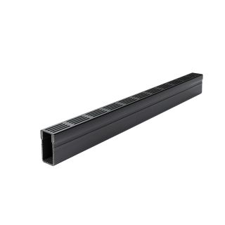 ACO 1000mm Threshold Drain Grating Aluminium Black
