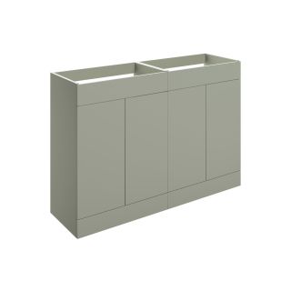Claverdon 1180mm Floor Standing Basin Unit Only Matt Olive Green
