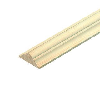 Cheshire Mouldings 2400mm Pine Double Astragal