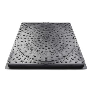 Brett Martin 550mm x 550mm Square 450mm Diameter Secured Plastic Cover for Driveways 50kN