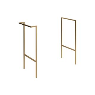 Claverdon Optional Frame with Integrated Towel Rail Brushed Brass