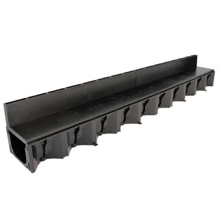 ACO 1000mm HexDrain Brickslot Channel with Black Plastic Slotted Cover