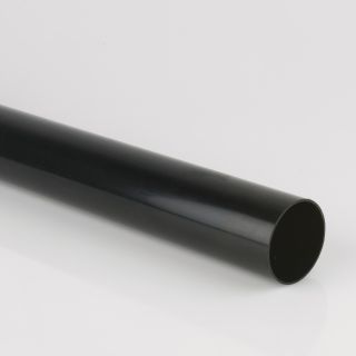 Brett Martin 68mm Round Downpipe Plain End Black