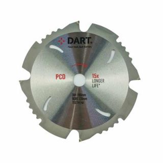 DART 165mm Diameter x 20B x 4Z PCD Fibre Cement Saw Blade