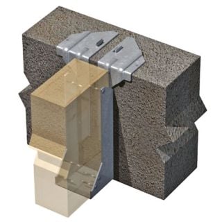 Expamet 75 x 200mm Masonry (built-in) Single Piece Joist Hanger