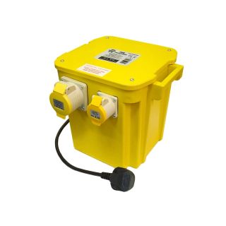 Faithfull 5kVA Triple Outlet Transformer 2 x 11Vv 16A & 1 x 110V 32A