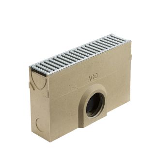 ACO RainDrain Channel Sump with Galvanised Steel Grating & Silt Bucket