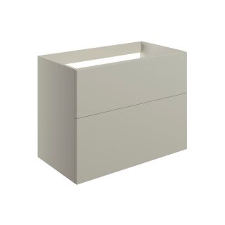 Claverdon 790mm Wall Hung 2 Drawer Basin Unit Only Matt Latte