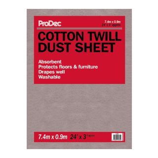 Rodo 7.4 x 0.9m Prodec Cotton Twill Dust Sheet