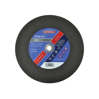 Faithfull 300mm x 20B Flat Metal Cutting Disc