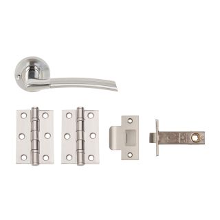 Dale Plus Privacy Boxed Door Pack with Dual Finish Handles, 3 2BB Hinges & 63mm Latch