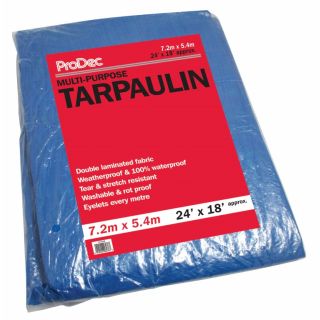 Rodo 7.2 x 5.4m (24' x 18') Prodec Tarpaulin Blue